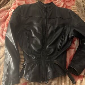 Women's Black Leather Jacket